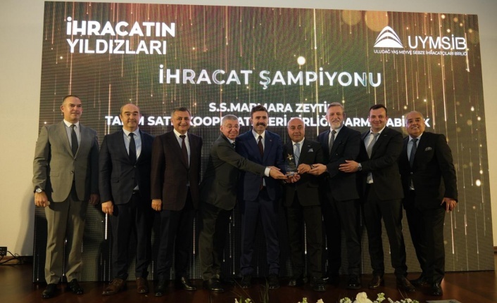 Marmarabirlik’e İhracat Şampiyonluğu Ödülü